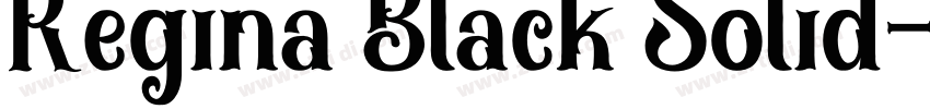 Regina Black Solid字体转换